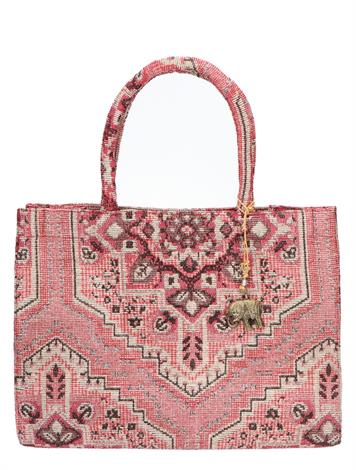 Anokhi Book Tote Red Multi Color