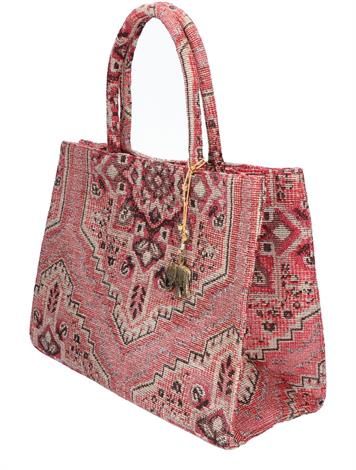 Anokhi Book Tote Red Multi Color
