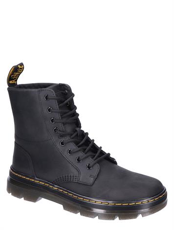 Dr Martens Combs Leather 8 Eye Boot Black Wyoming