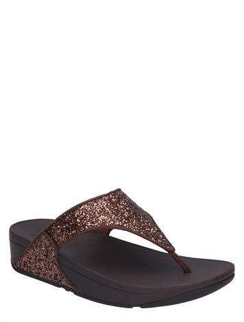 Fitflop Lulu Toe-Post Sandals X03 Chocolate Metallic
