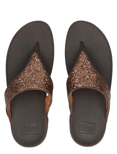 Fitflop Lulu Toe-Post Sandals X03 Chocolate Metallic