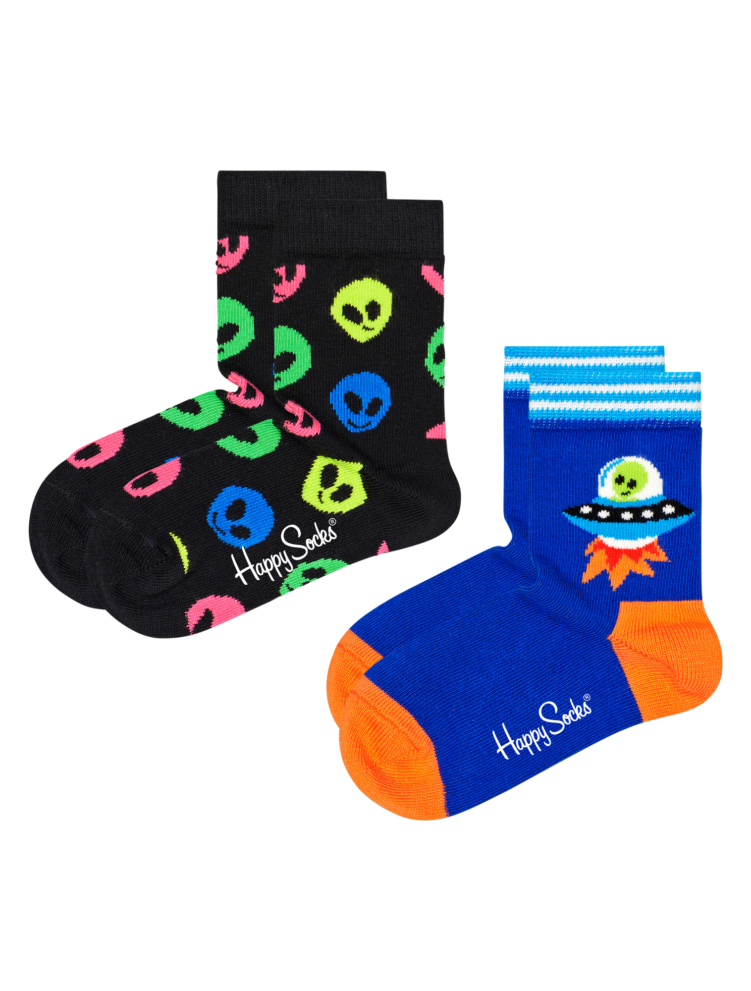 vuist Gelijk voor het geval dat Happy Socks 2-Pack Alien Blauw | Nolten