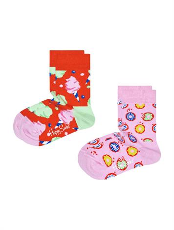 Happy Socks 2-Pack Cotton Candy Rood Roze