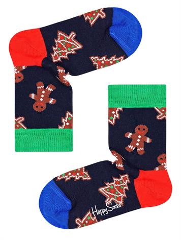 Happy Socks Kids Gingerbread Sock Blauw Groen