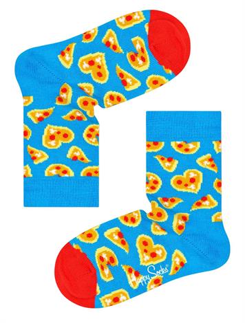 Happy Socks Kids Pizza Love Sock Blauw
