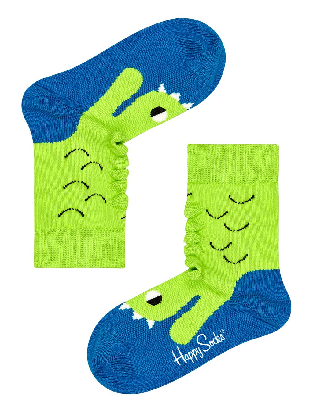 timer Razernij verbrand Happy Socks Space Animal Groen-Blauw | Nolten