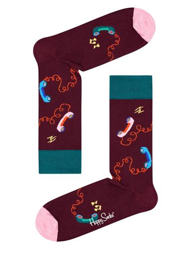 Happy Socks Stay in Touch Sock Paars