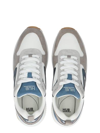 Hub Footwear Glide White Navy Blue