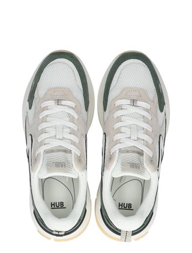 Hub Footwear Grid Off White Sage