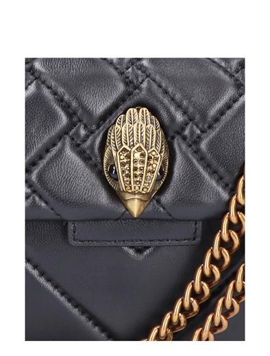 Kurt Geiger Kensington Leather Mini X Bag Black