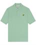 Lyle and Scott Plain Polo Shirt Turquoise Shadow
