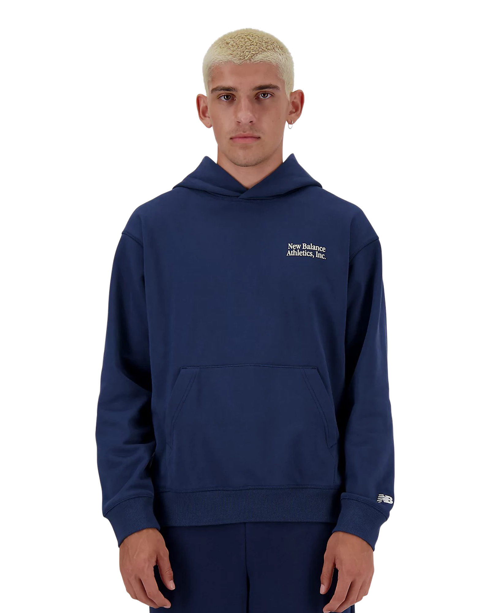 New Balance Relaxed Hoody Navy Sweaters-hoodies
