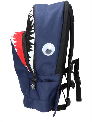 Pick en Pack Shark Shape Backpack M Navy 