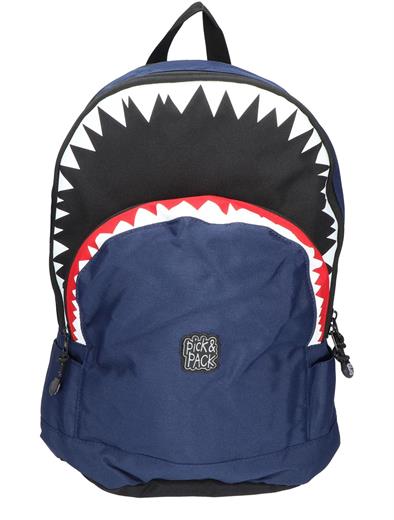 Pick en Pack Shark Shape Backpack M Navy