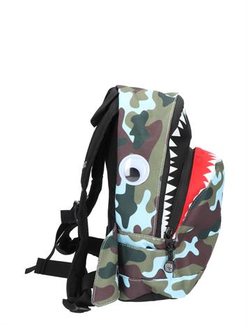 Pick en Pack Shark Shape Backpack S Camo Light Blue 