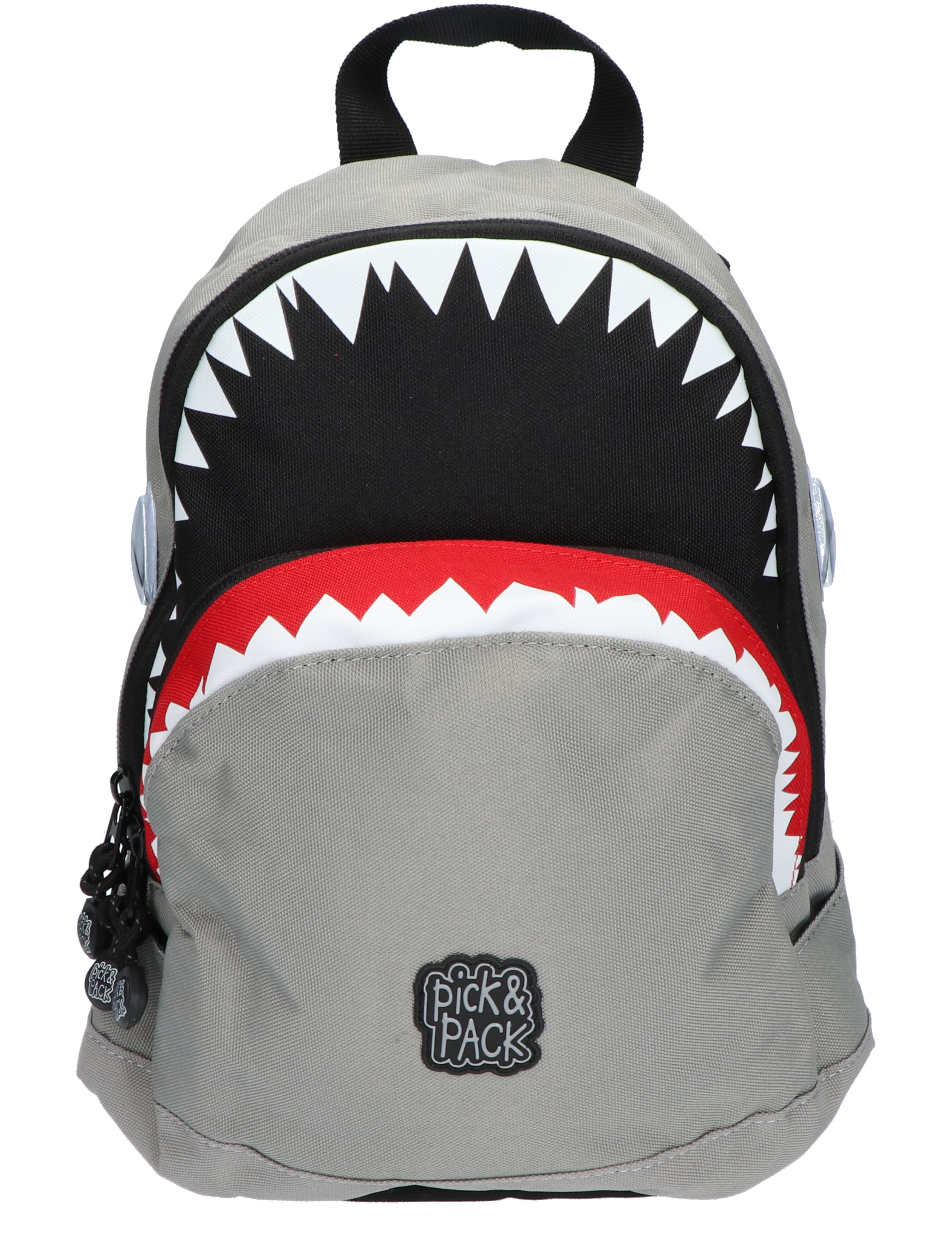 Pick en Pack Shark Shape Backpack S Grey Tassen