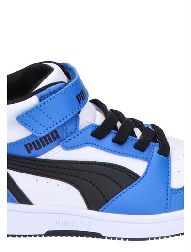 Puma Rebound V6 Mid Velcro White Black Blue