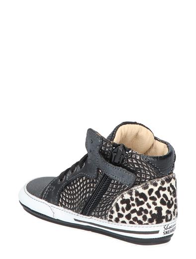 Shoesme Leopard Hiel Black 