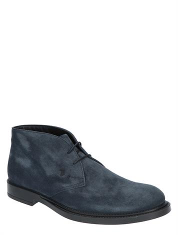Tod's Short Ankle Boot in Suede  Blue