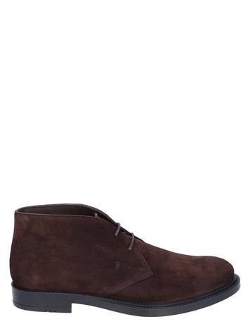 Tod's Short Ankle Boot in Suede Brown