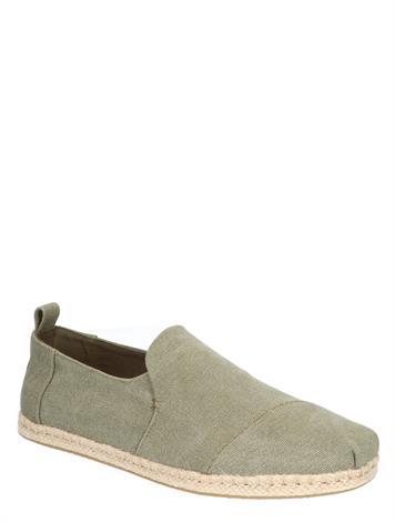 Toms Men Classic Canvas Rope Olive Washed 