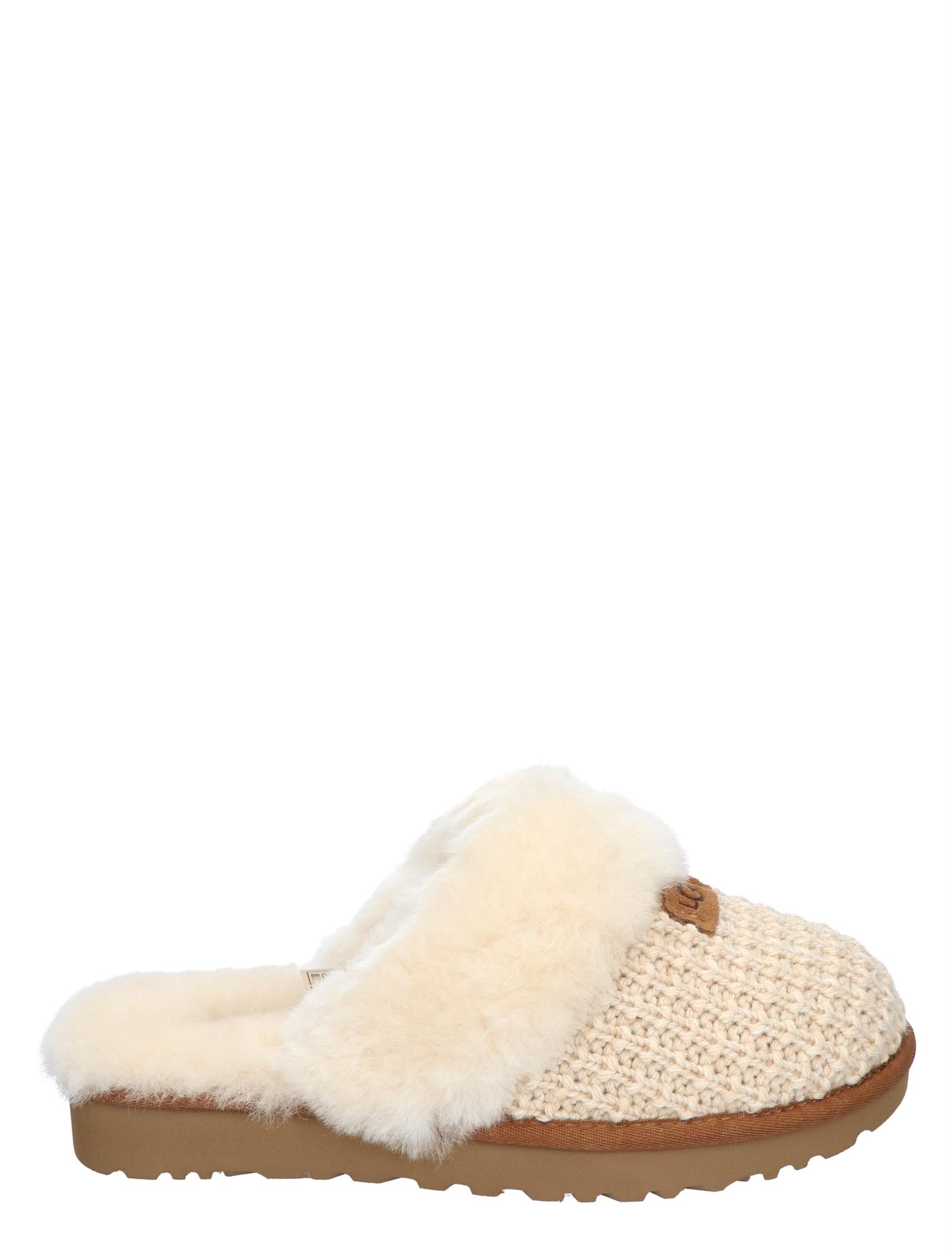 UGG Cozy Knit Slippers in White | Lyst