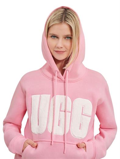 UGG Rey Fuzzy Logo Bloom