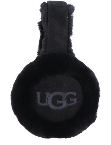 UGG Sheepskin Embroidery Earmuff Black