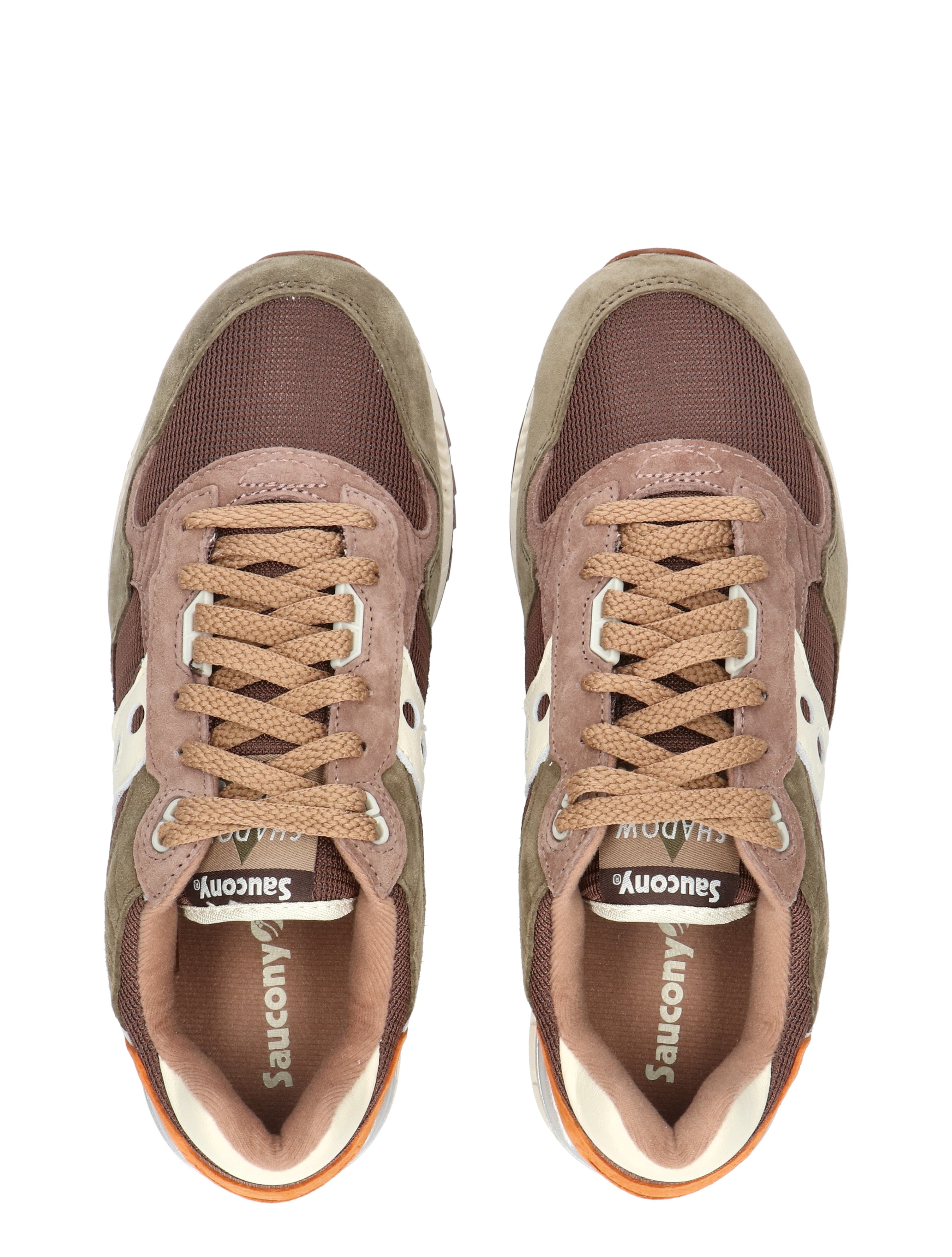 sneakers, lentes, suede, mesh, rood-bruin