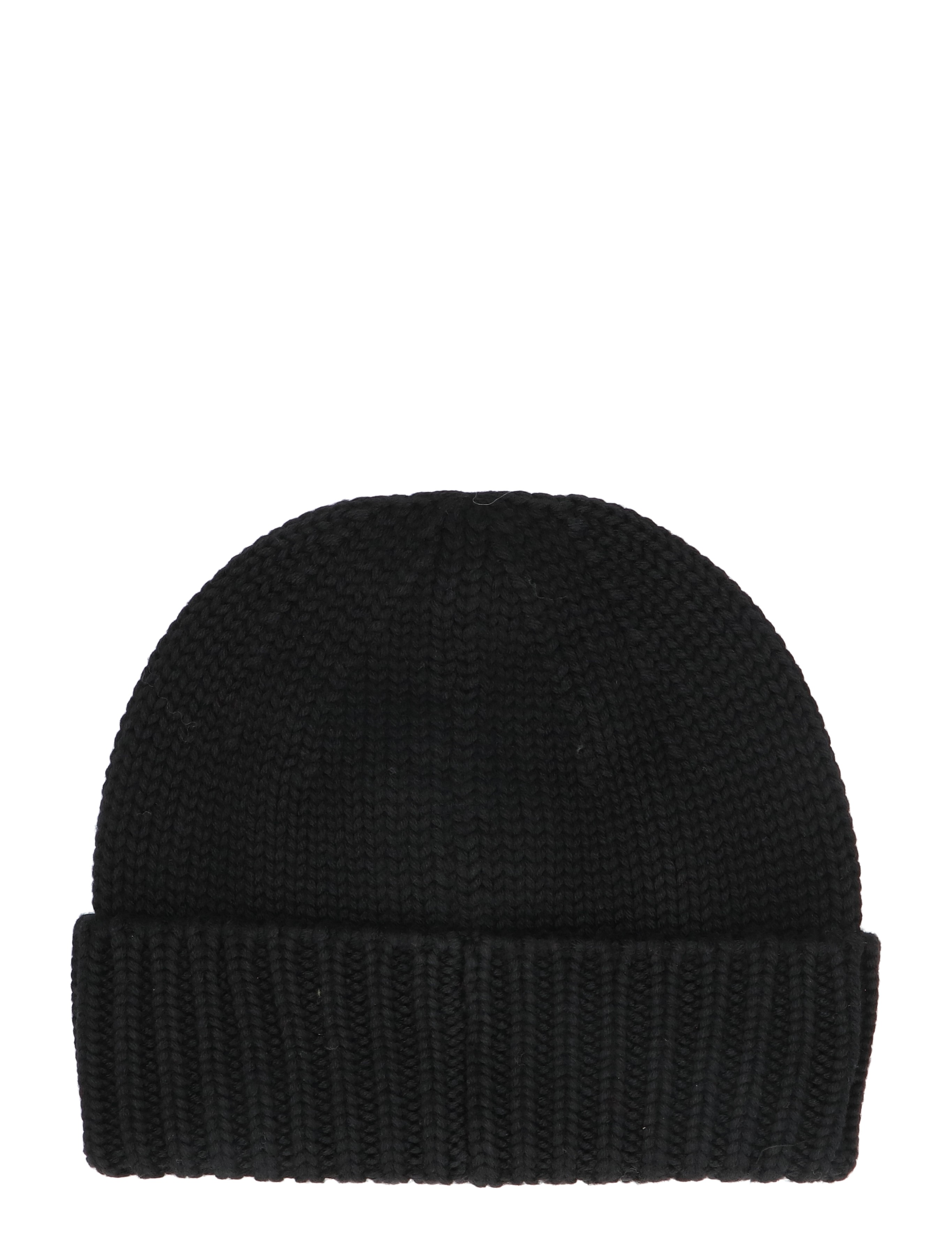 Woolrich - Wool Logo Beanie 100 Black - Heren - Mutsen - 48315_11_2