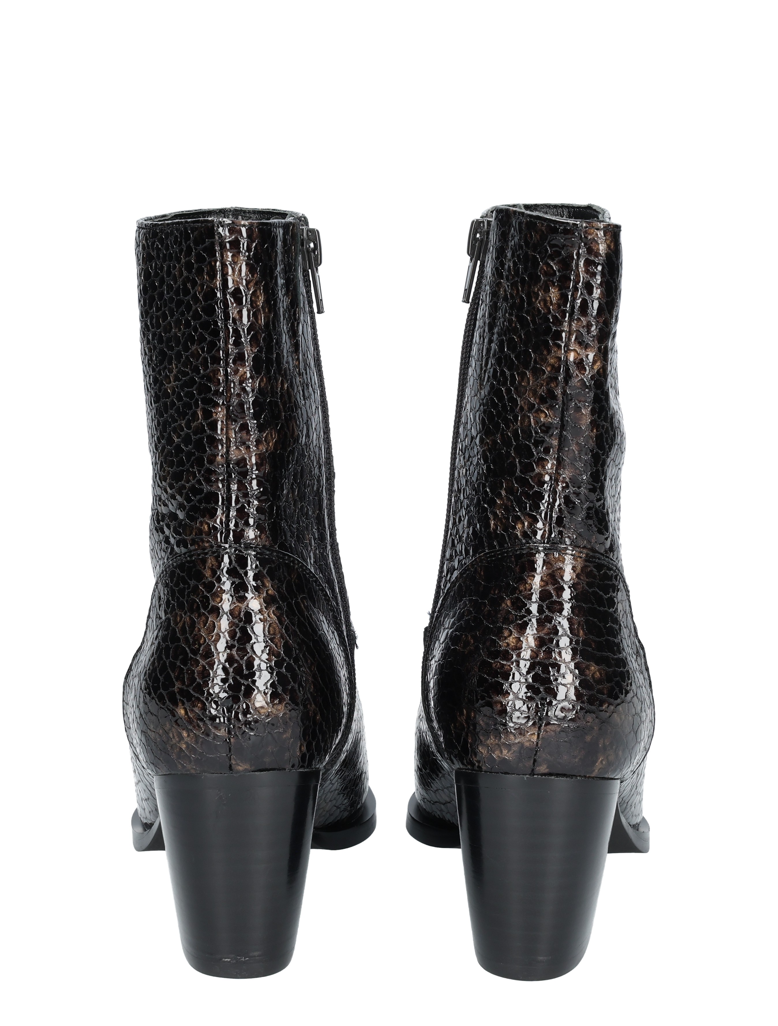 Di Lauro - Carla Brown Patent - Dames - Boots - Enkellaarsjes - 49516_20_6