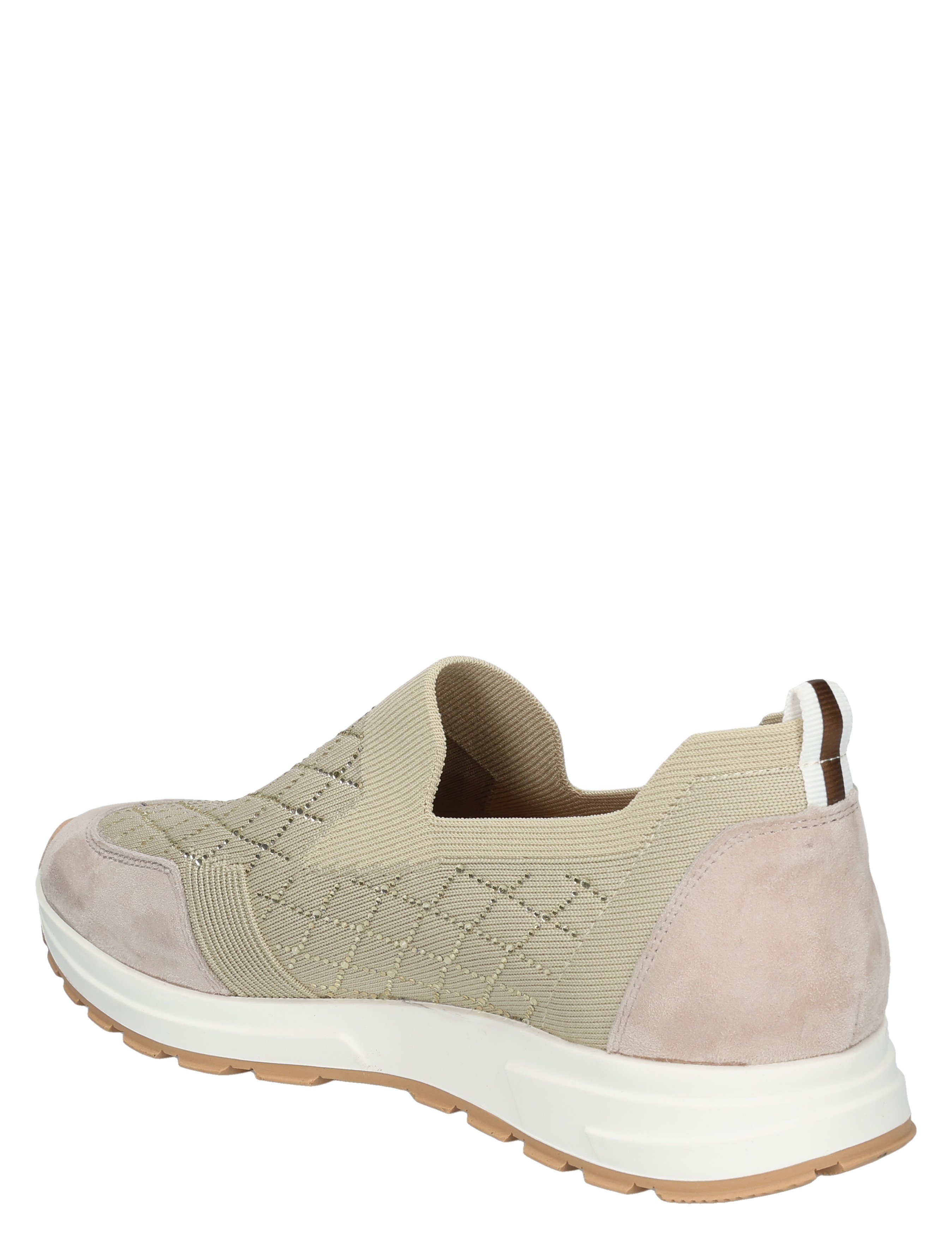sneaker, slip-on, beige, neusleder, gebreid patroon, sneaker, beige, mesh, slip-on, sand suede