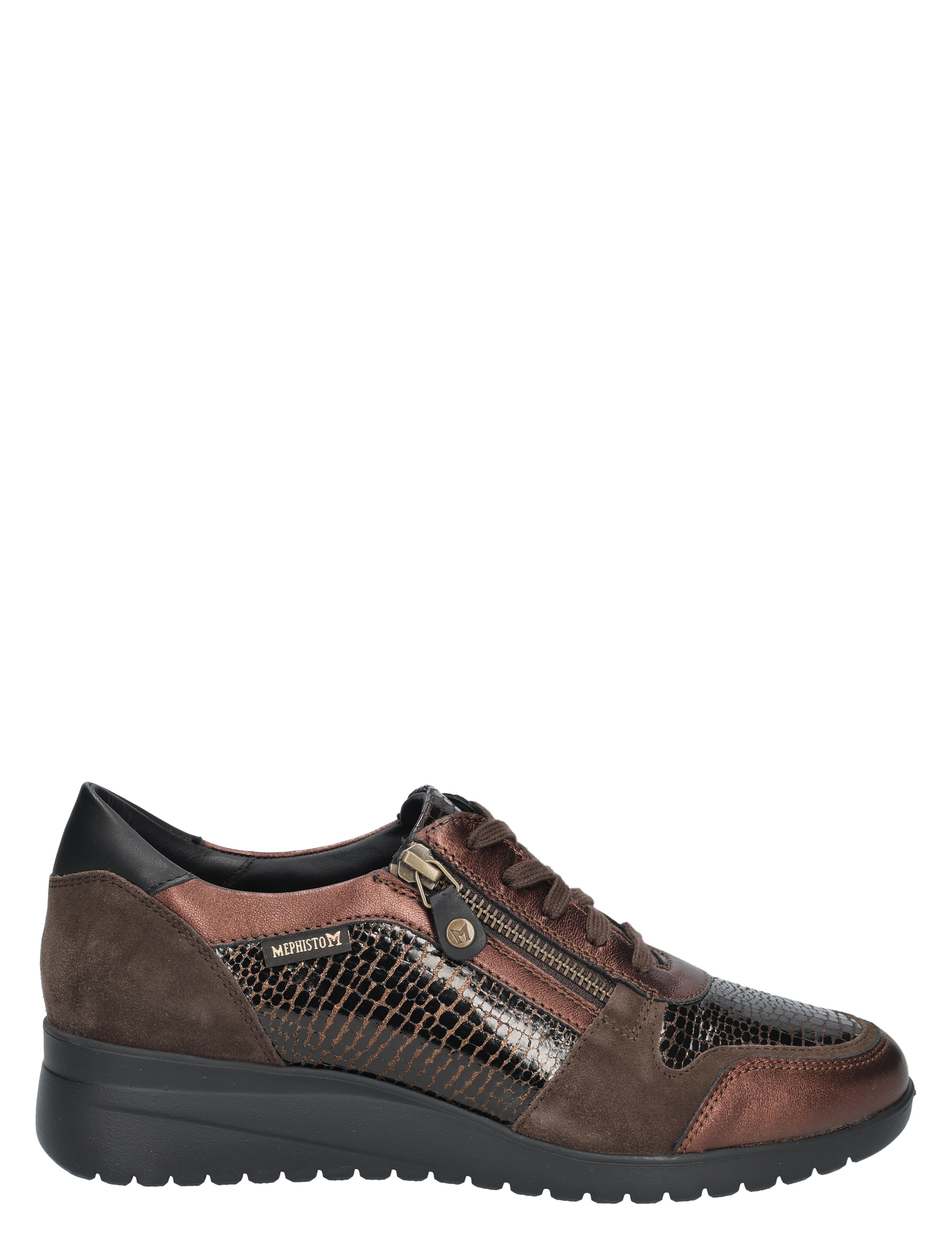 Mephisto - Iasmina Charm Brown G-Wijdte - Dames - Veterschoenen - Casual Veterschoenen - 49124_22_1