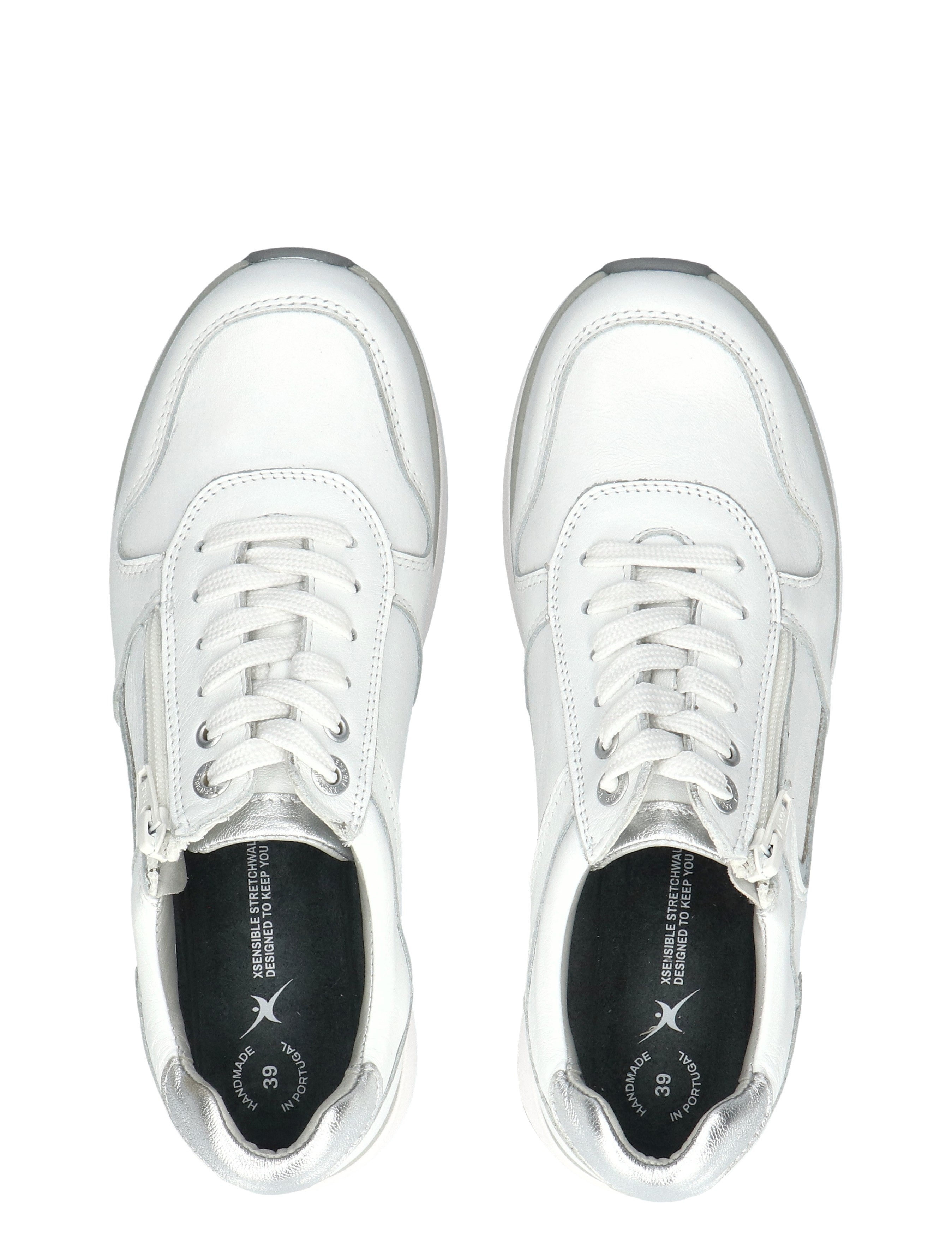Xsensible - 30150.3 GX New Jersey 151 White Combi - Dames - Veterschoenen - Casual Veterschoenen - 50403_88_8