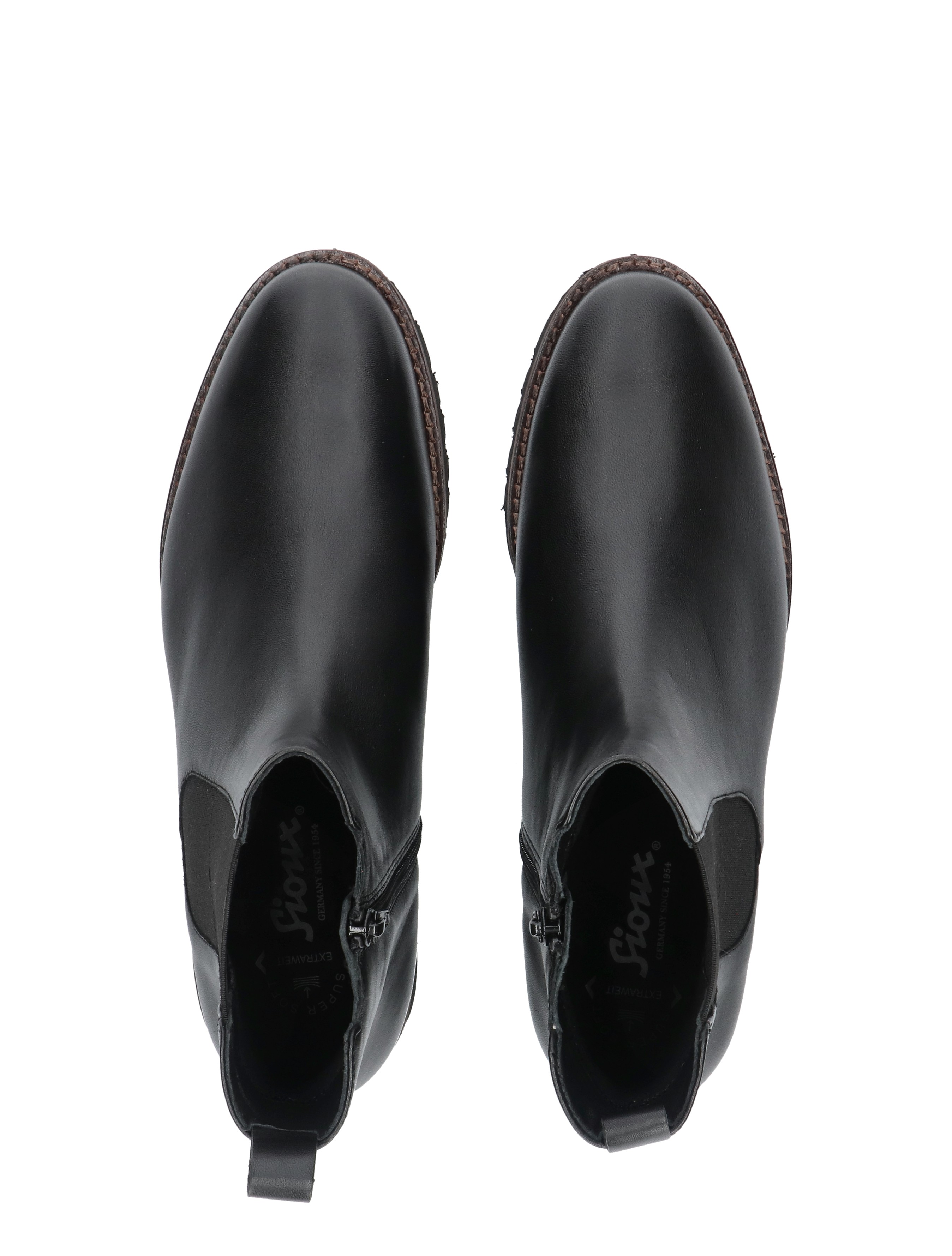 black boots, ankle boots, leer, sleehen, rits