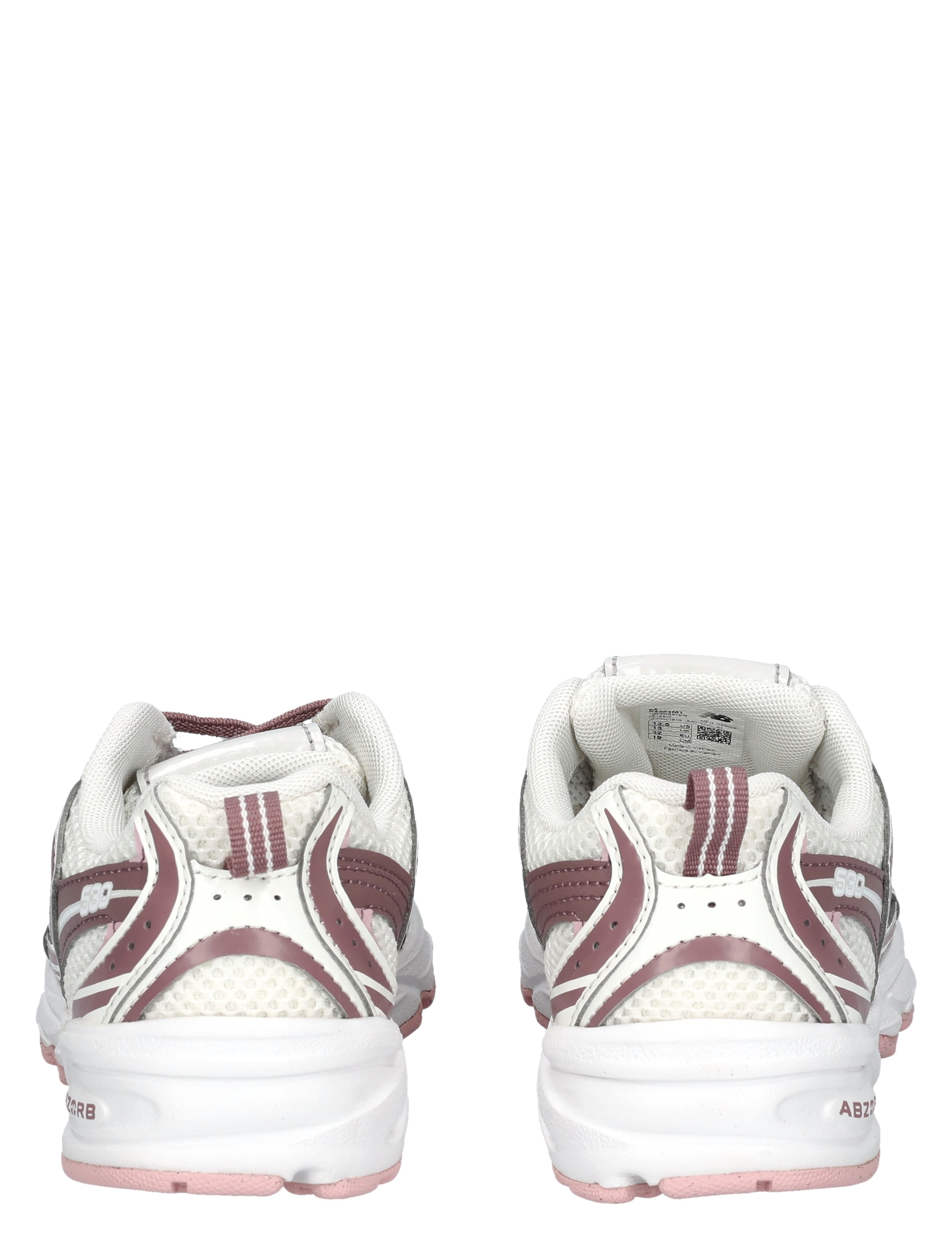 sneaker, sportschoen, witte schoen, parel roze, mesh upper