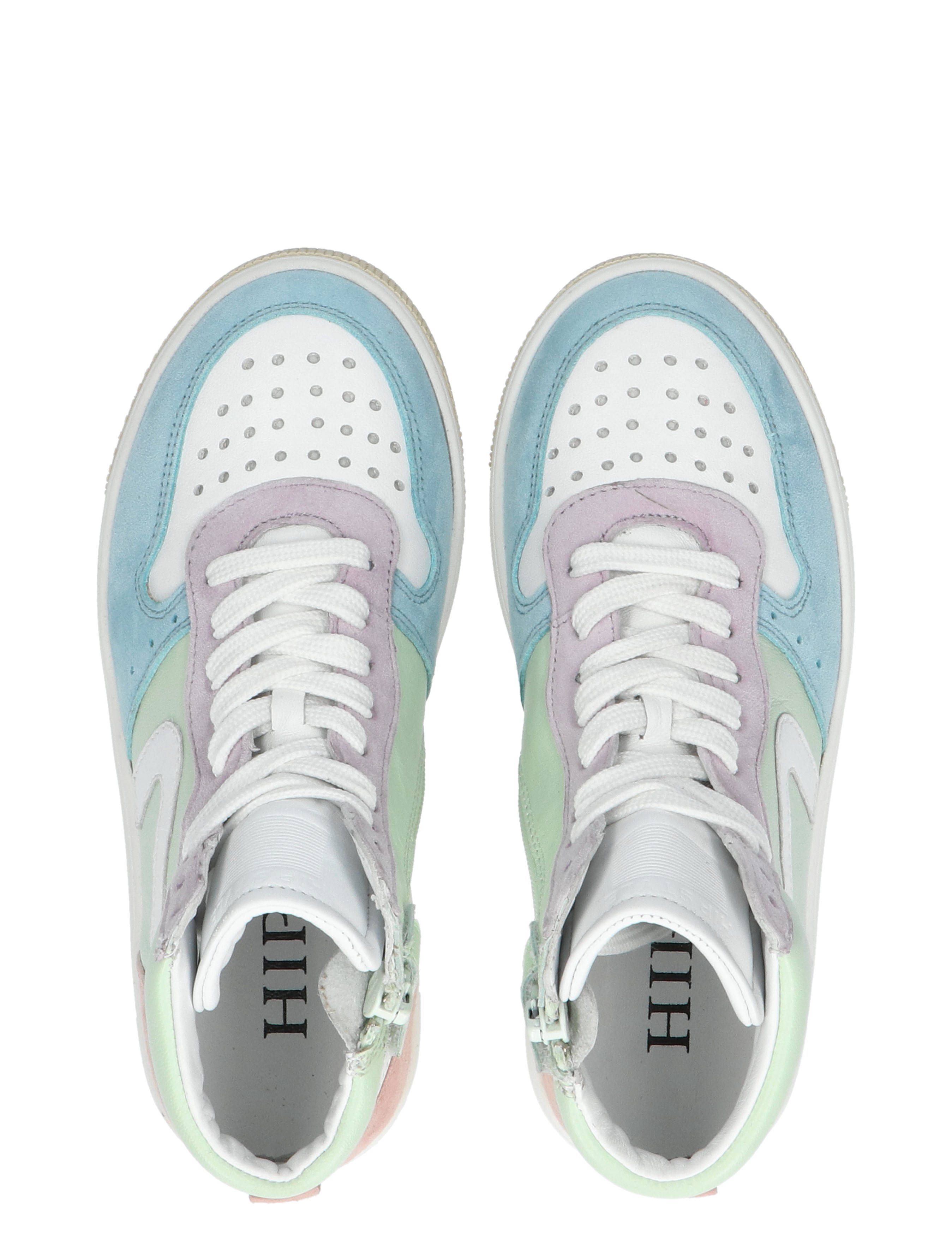 Hip - H1301 Blue Combi - Meisjes - Sneakers - Hoge Sneakers - 44371_59_7