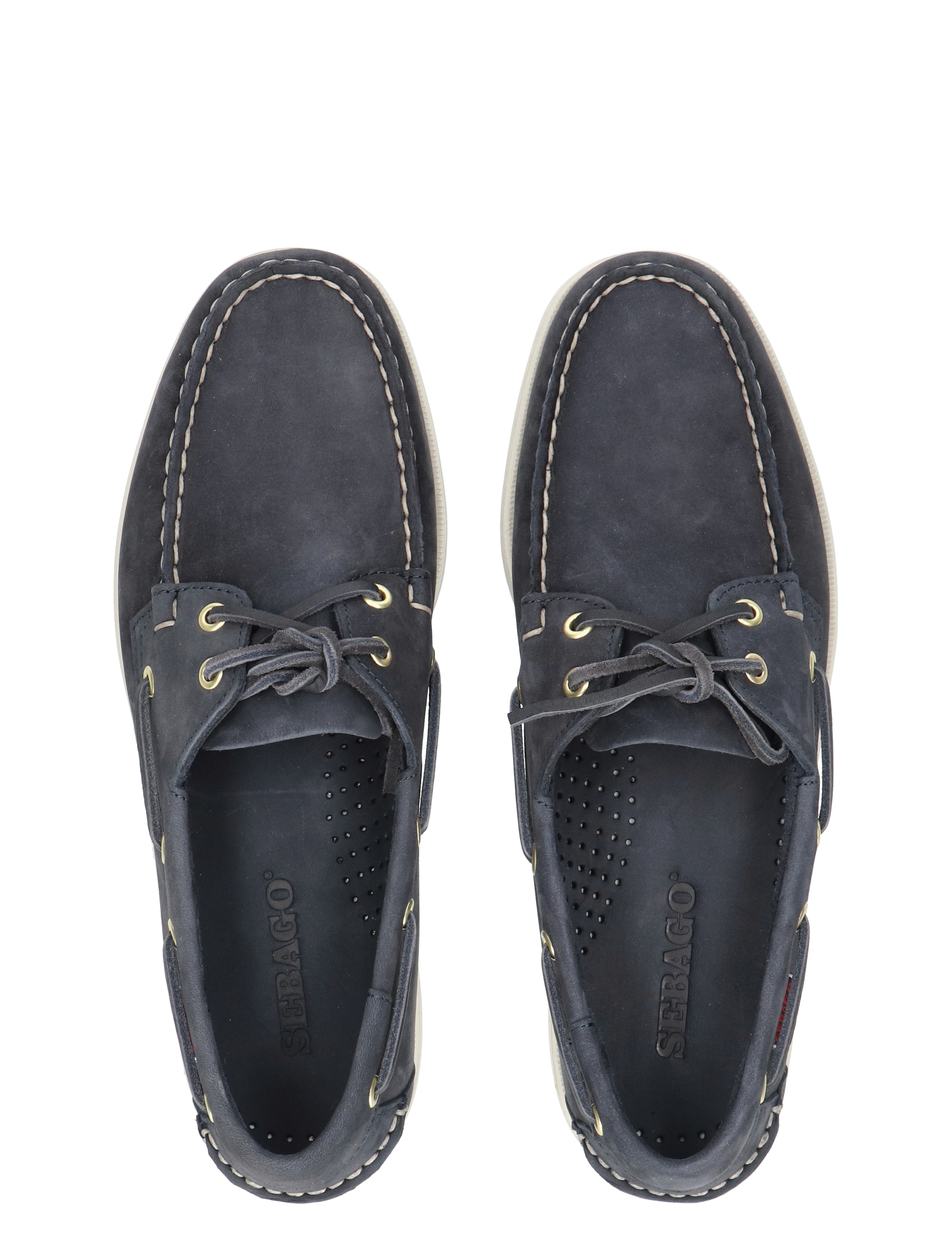 Sebago - Dockside Portland Nubuck A97 Blue Univer - Heren - Moccasins - 49802_33_7