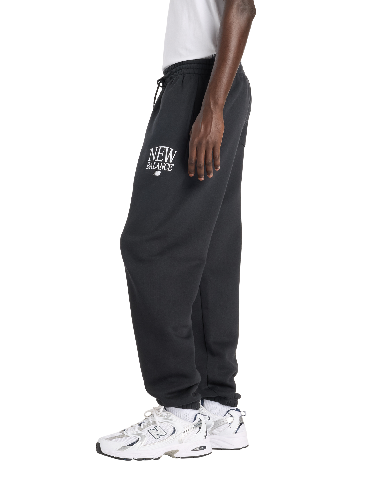 New Balance - Reimagined Fleece Jogger Men Black - Heren - Broeken & Shorts - 49633_11_2