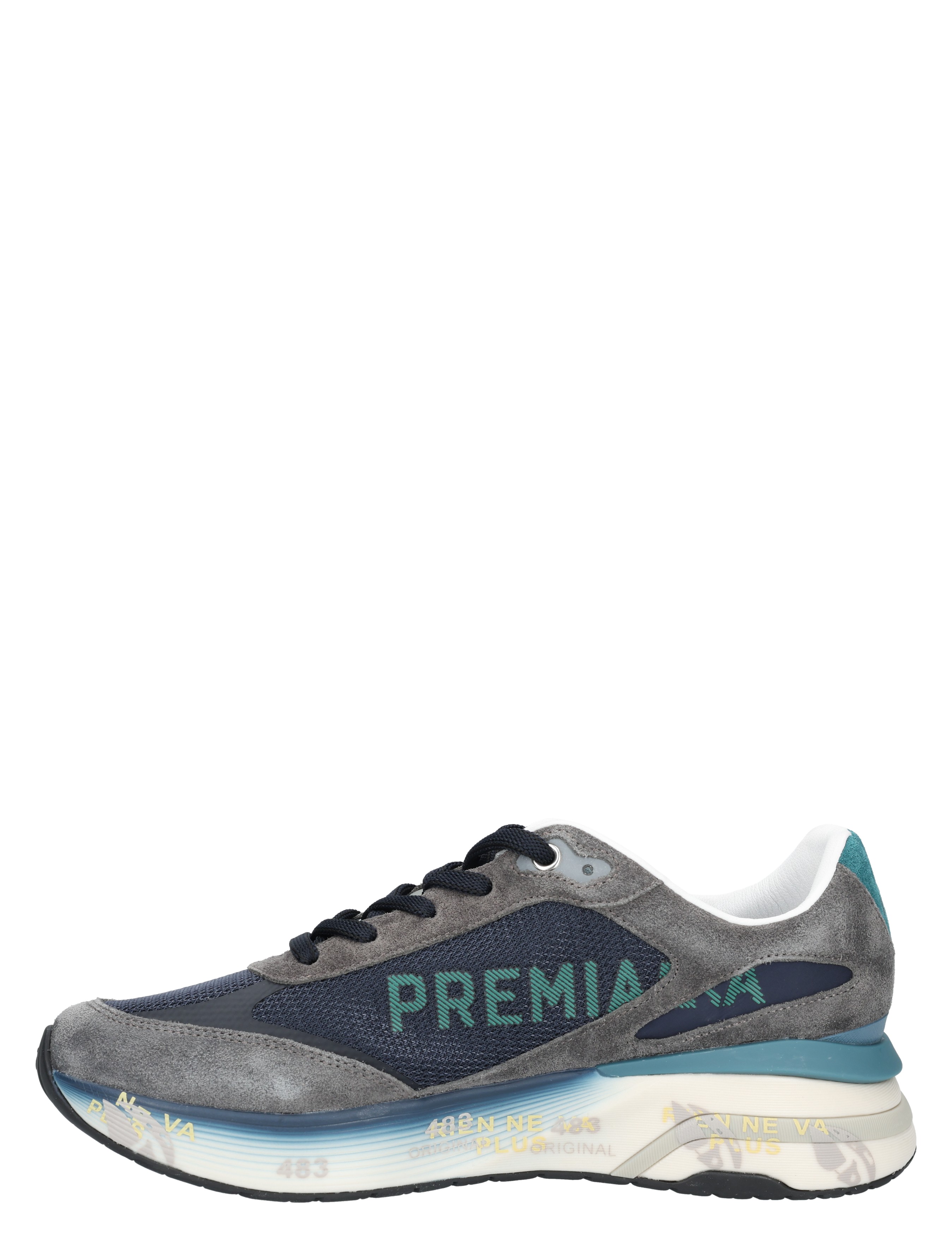 Premiata - Moerun Men 7772 Blue Grey - Heren - Lage Sneakers - Sneakers - 48846_39_2