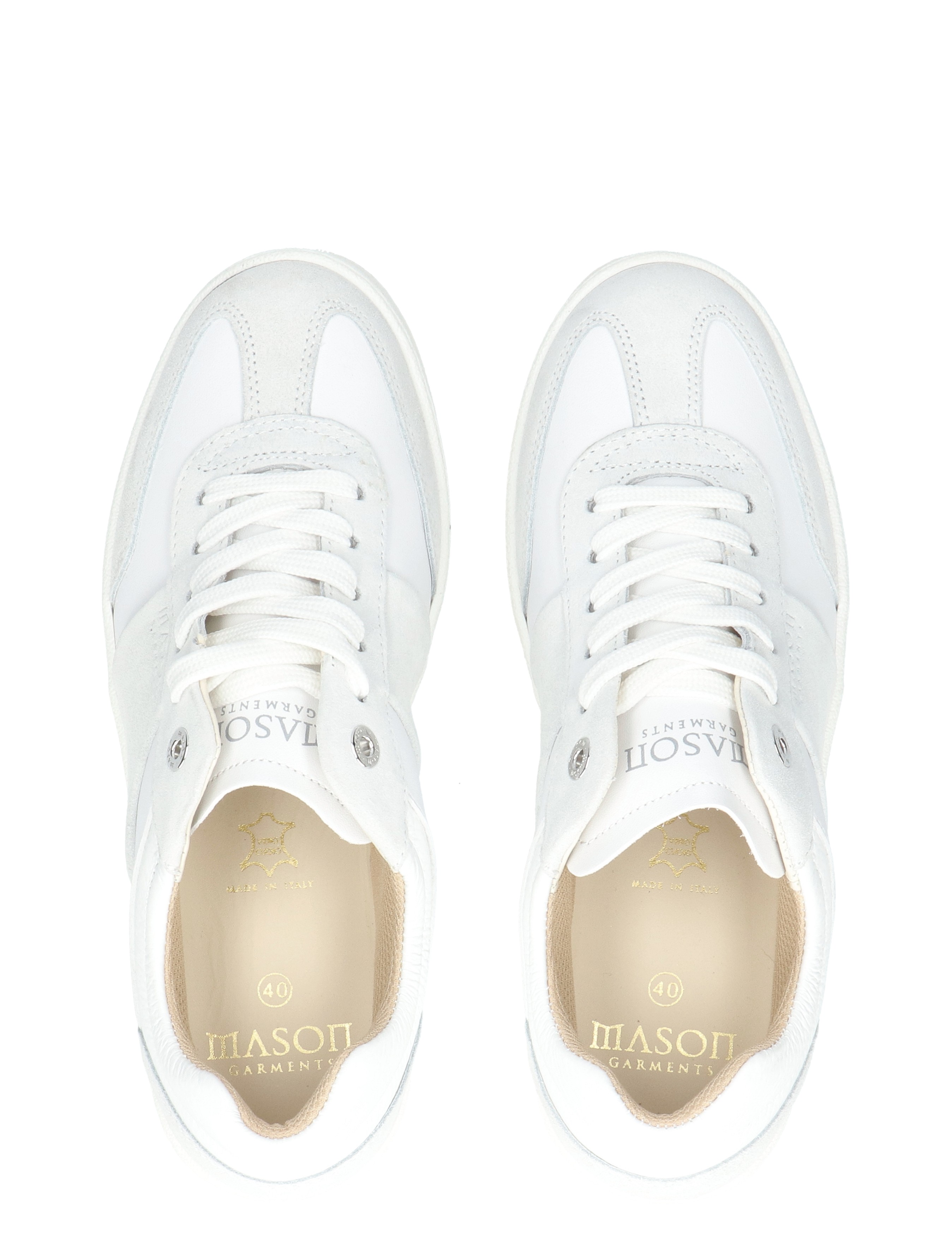 sneakers, witte sneakers, sneaker met veters, casual schoen, wit-grijze sneakers