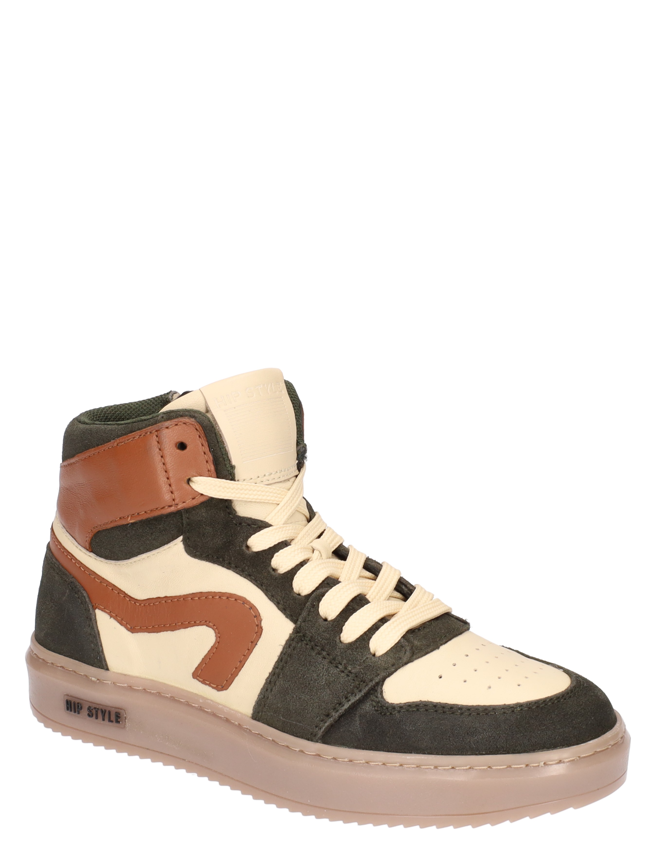 Hip - H1665 Green Combi - Meisjes - Jongens - Sneakers - Sneakers - Hoge Sneakers - Hoge Sneakers - 42433_67_3