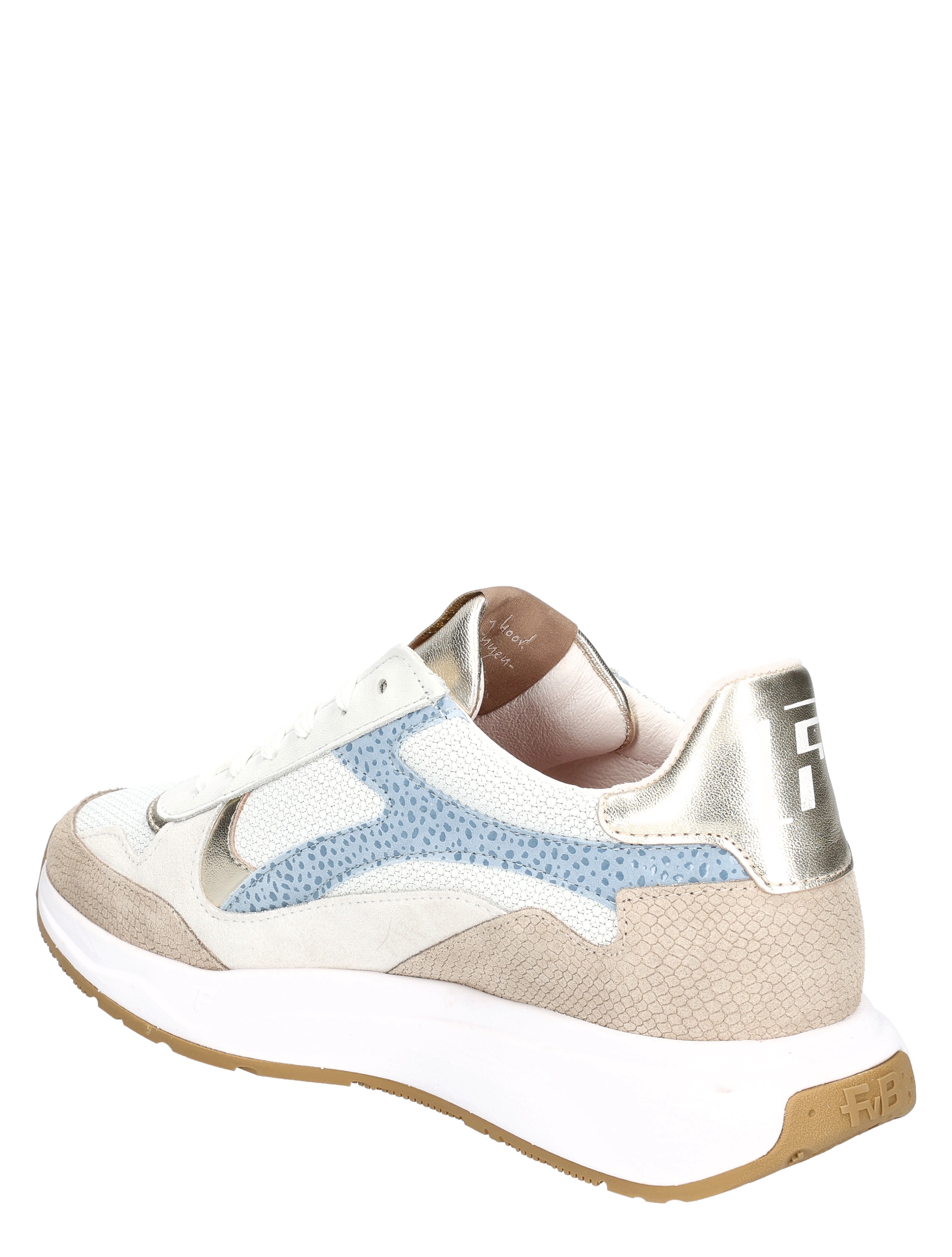 sneaker, witte schoenen, combinatie-kleur, robuuste zool, luxe detail