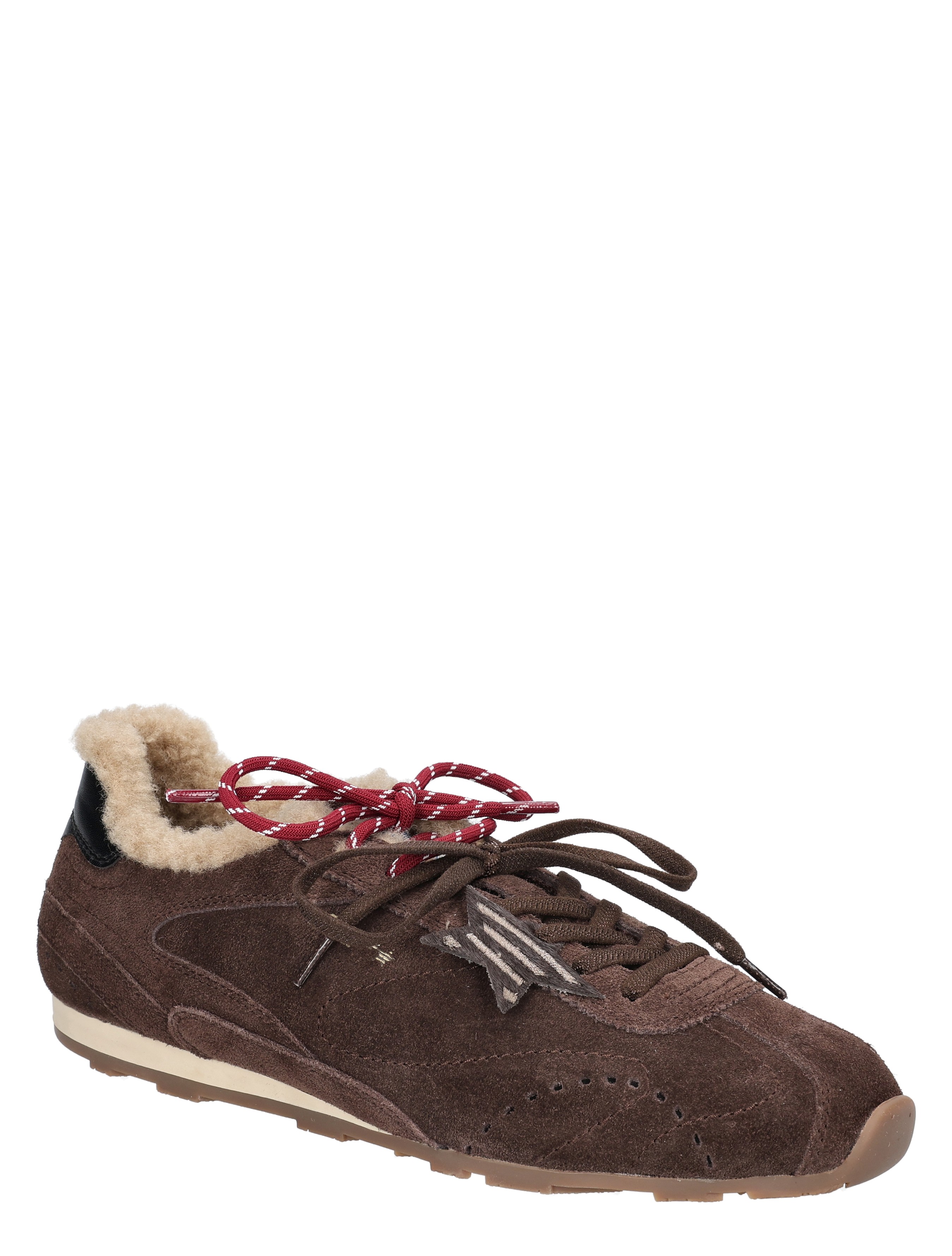 sneaker, bruine sneaker, suede, vachtvoering, luxe comfort