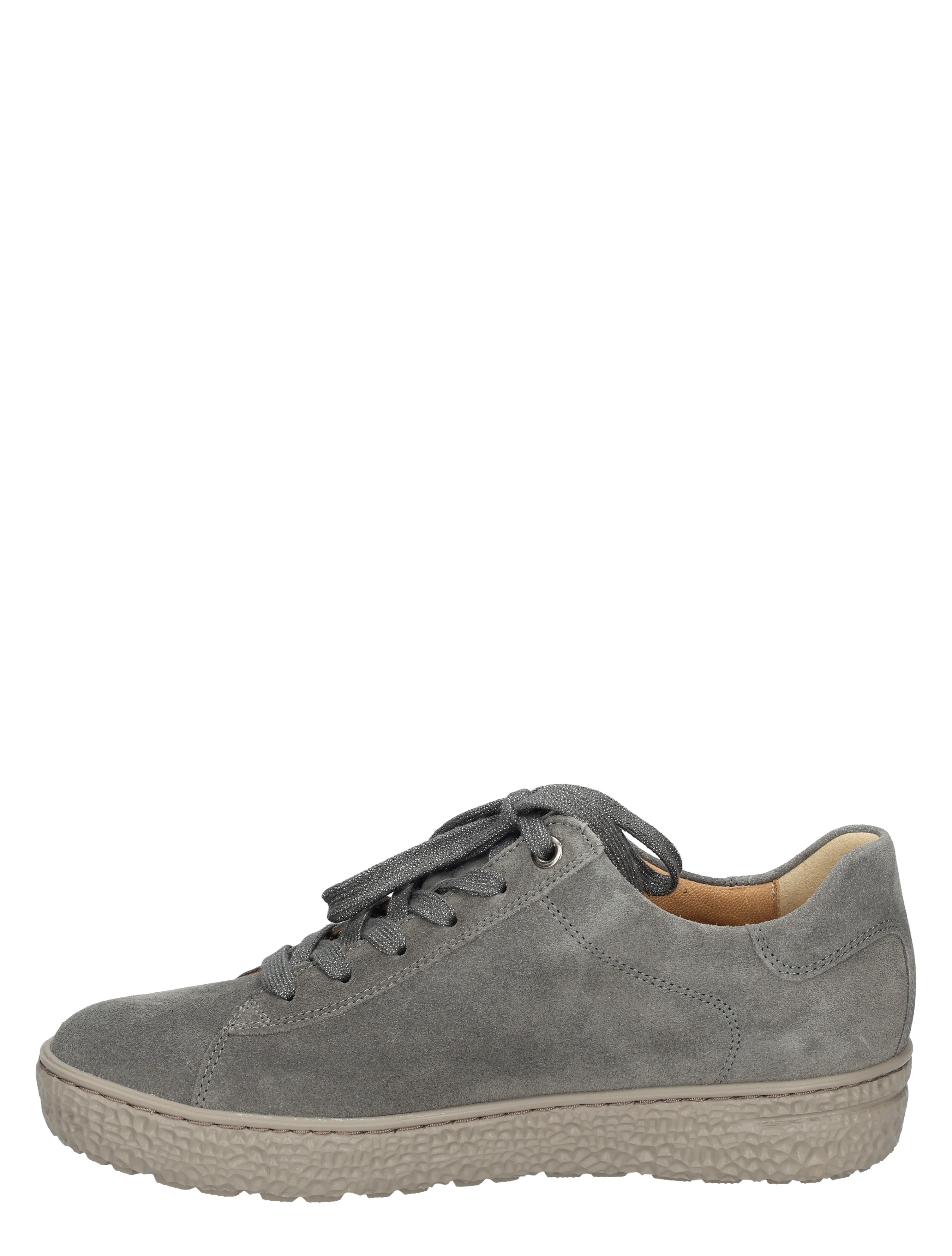 grijze sneaker, suede, lages noppenzool, louroute, casual schoen