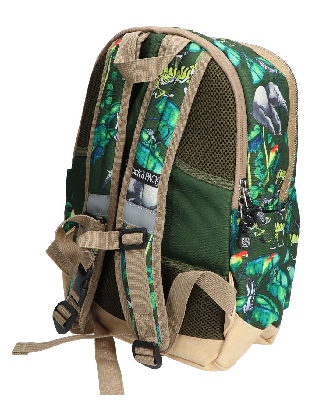 Pick en Pack - Happy Jungle-M Bamboo - Jongens - Rugtassen - 41171_66_4