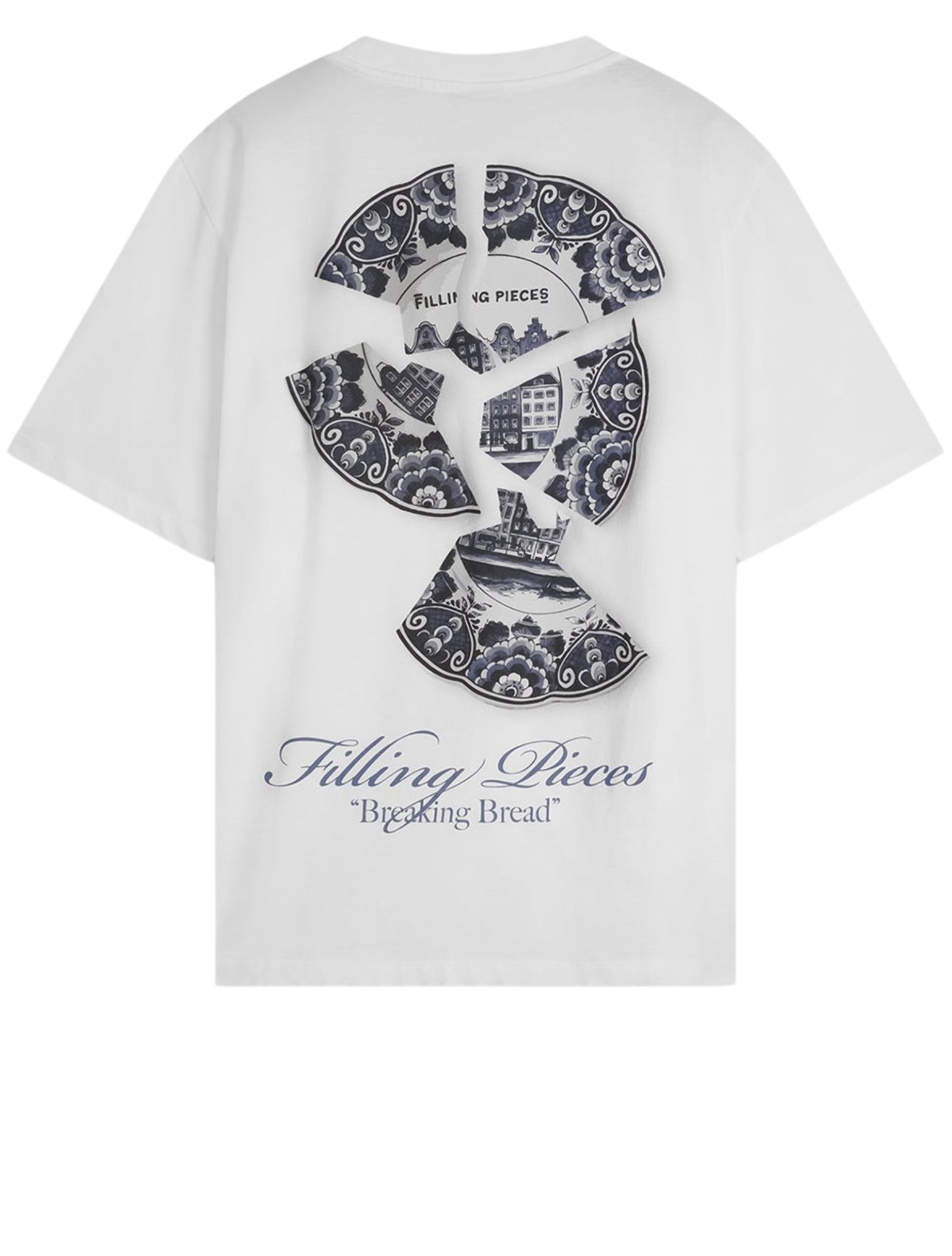 Filling Pieces - Broken Plate White - Heren - T-Shirts & Polos - 49885_88_1