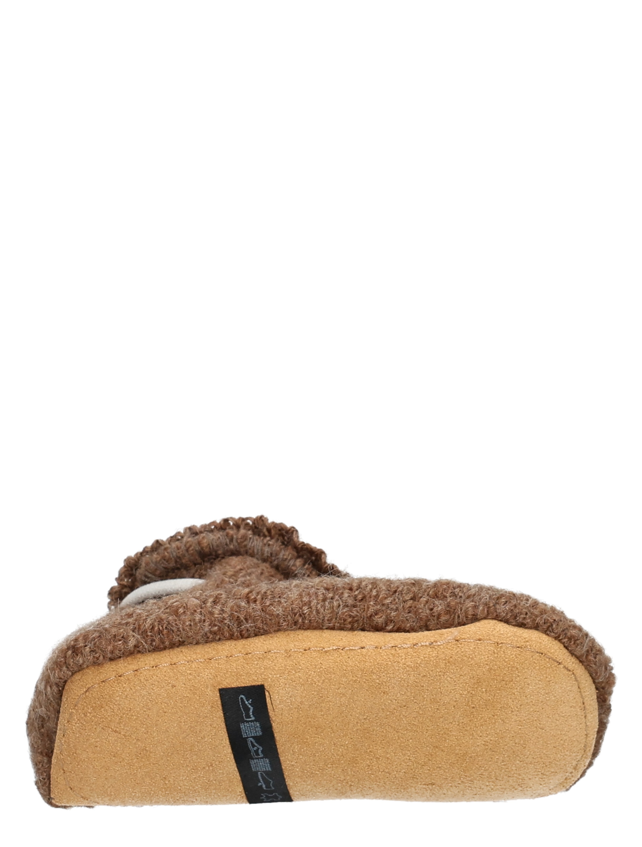 slip-on, mocassin, bruine, fleece, zachte-voering