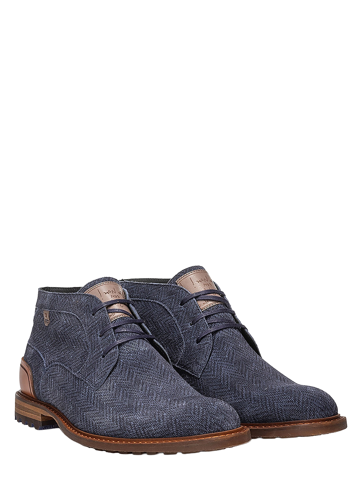 Floris van Bommel - Crepi SFM-50159 41-02 DarkBlue H-Wijdte - Heren - Boots - Veter Boots - 50139_33_2