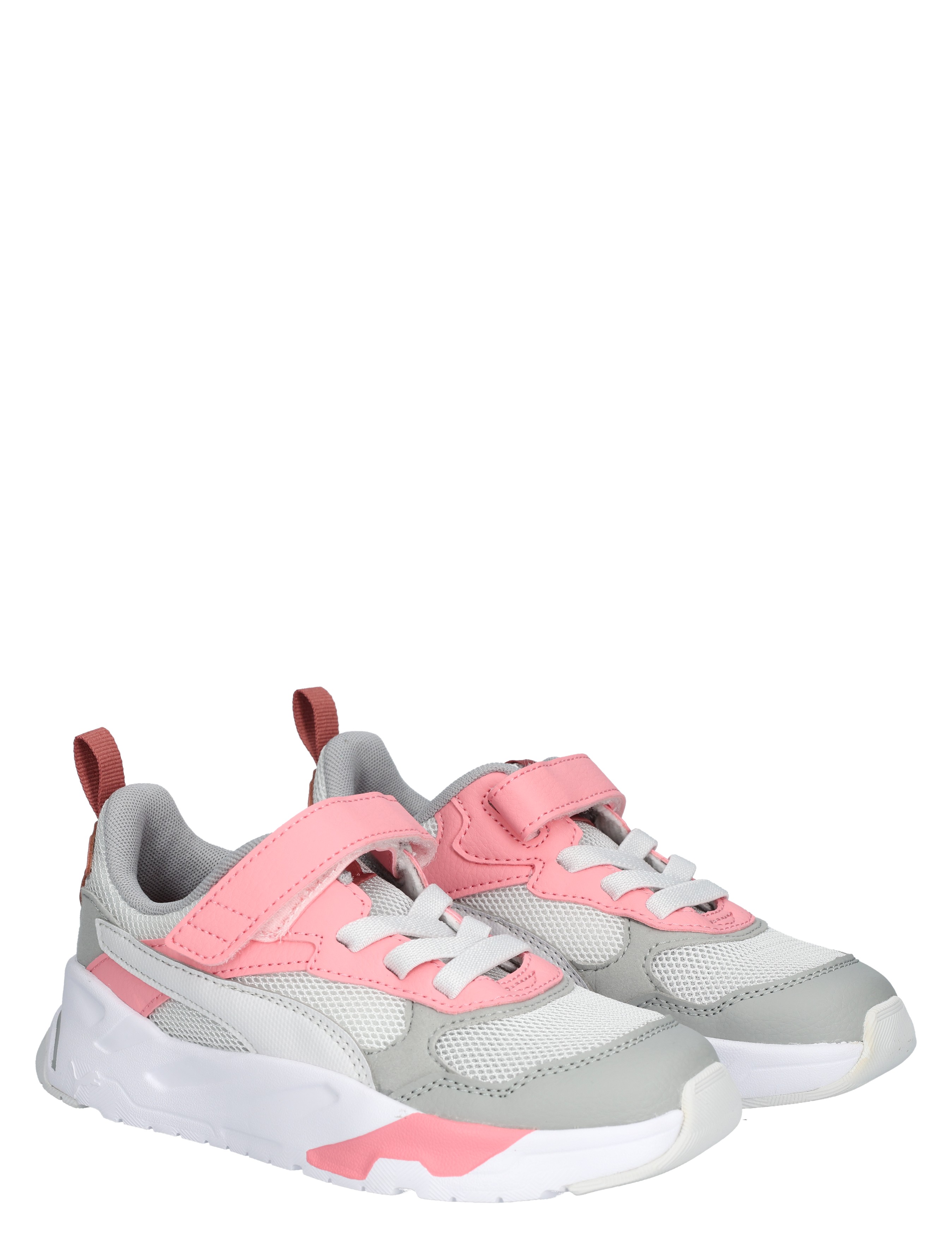 Puma - Trinity Velcro 27 Grey Pinkscape - Meisjes - Lage Sneakers - Sneakers - 48088_94_5